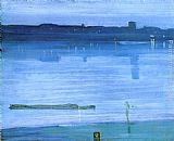 Nocturne Blue and Silver - Chelsea by James Abbott McNeill Whistler